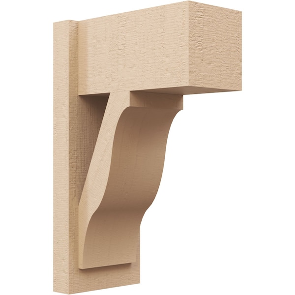 Ekena Millwork 8-in W x 14-in D x 22-in H Funston Block Rough Cedar Woodgrain TimberThane Outlooker, Primed Tan OUTUR080X14X22FST44RCPR - main
